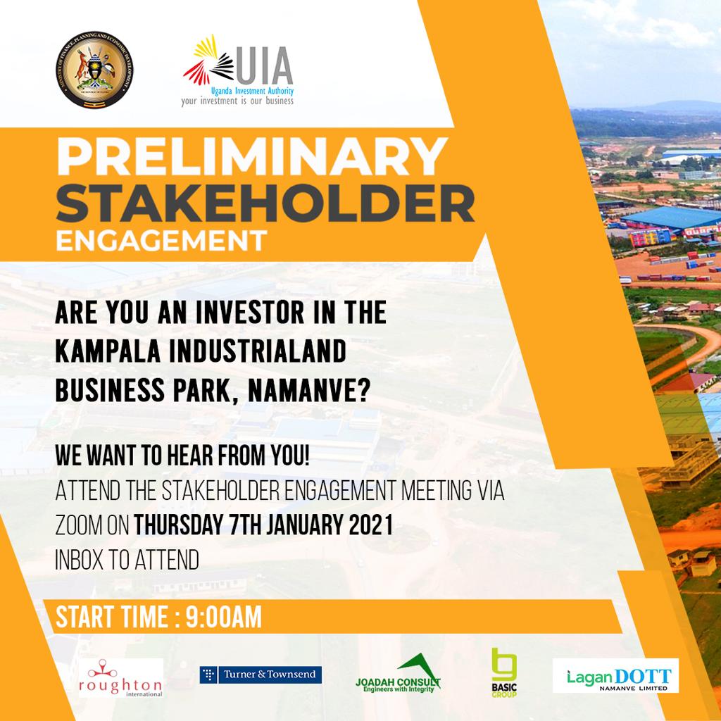 ugandainvest's tweet photo. Just a few more hours to the Kampala Industrial and Business Park stakeholder engagement! Interested in attending? Email phoebe@tripplebubble.com for further information. #ugandainvest #KIBP https://t.co/oeP80VbBnK