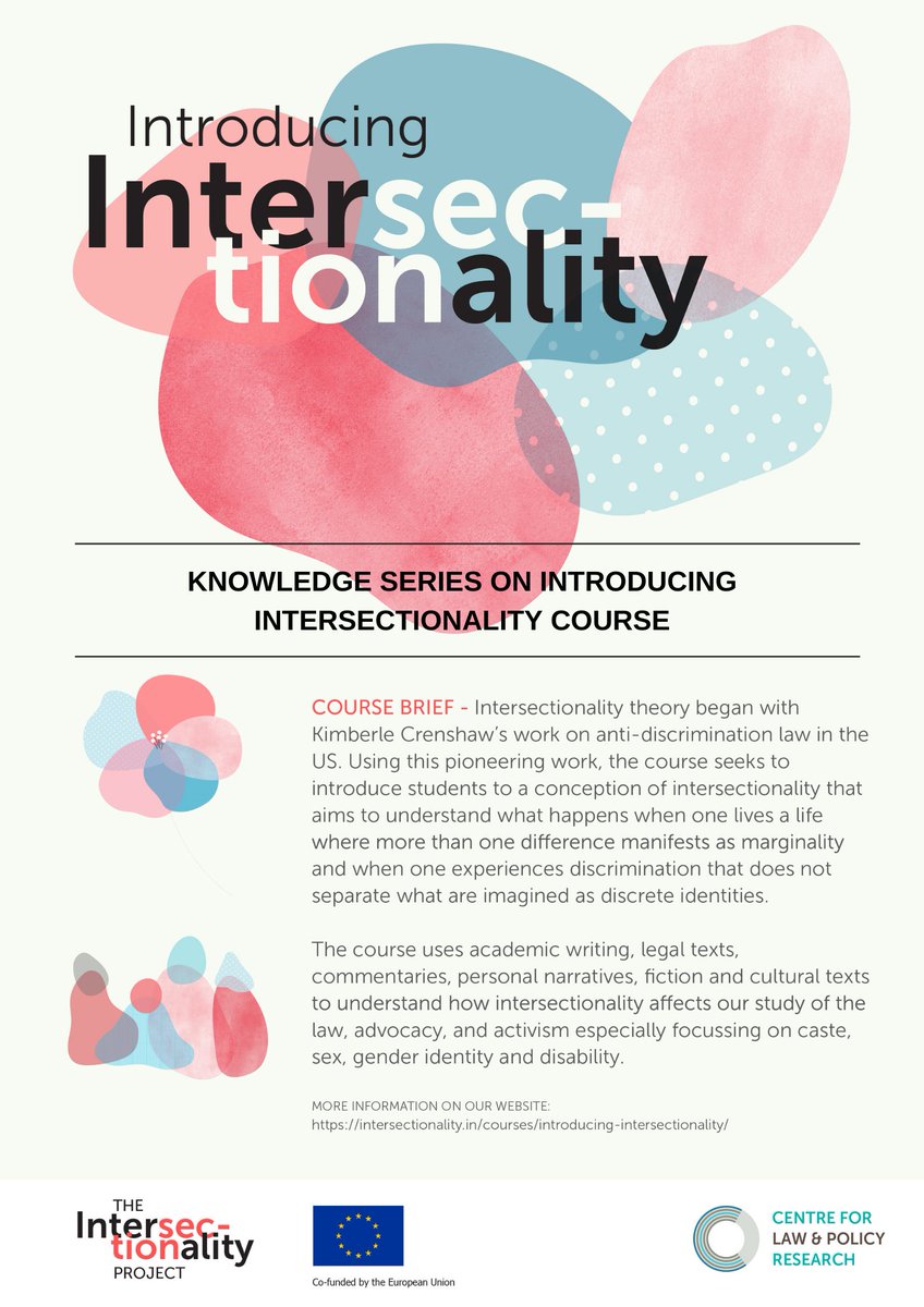 CLPRtrust's tweet photo. We are excited to announce a Knowledge Series on the ‘Introducing Intersectionality’ curriculum by CLPR.
#Knowledgeseries
#IntroducingIntersectionality
#antidiscrimination
#Equality
#justiceforall
#CLPR
(1/4) https://t.co/7bA6FeS0kI