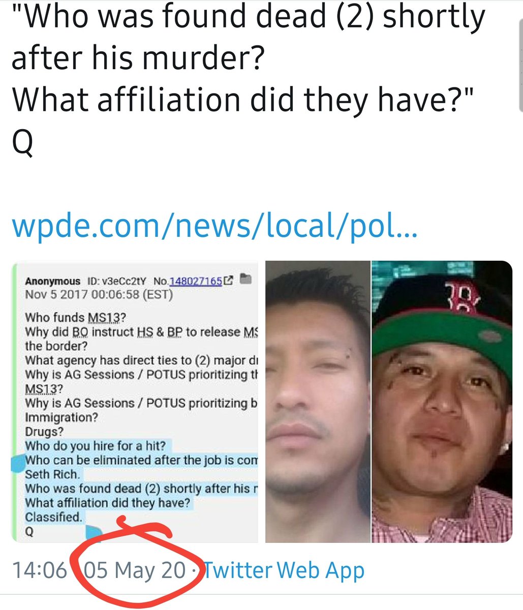 9)This isn't a new theory, there are many instances of people claiming and discussing the murders and possible link to Seth Rich @DOITQ_GO17