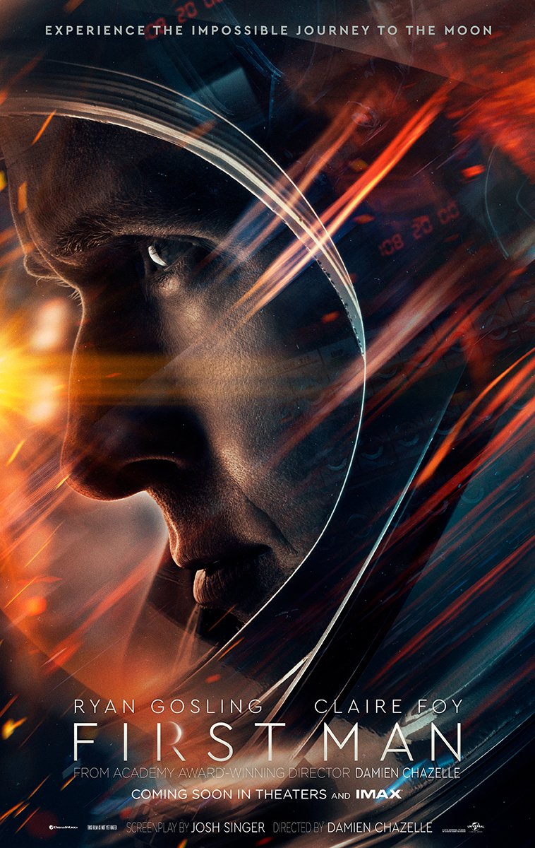 First Man (2018) is one of the most criminally underrated films of all time. This retelling of Neil Armstrong's journey to his historic moonwalk is an ode to American masculinity. Headline of the Harvard Crimson's review: "In ‘First Man,’ Triumph for White Male Dreams"