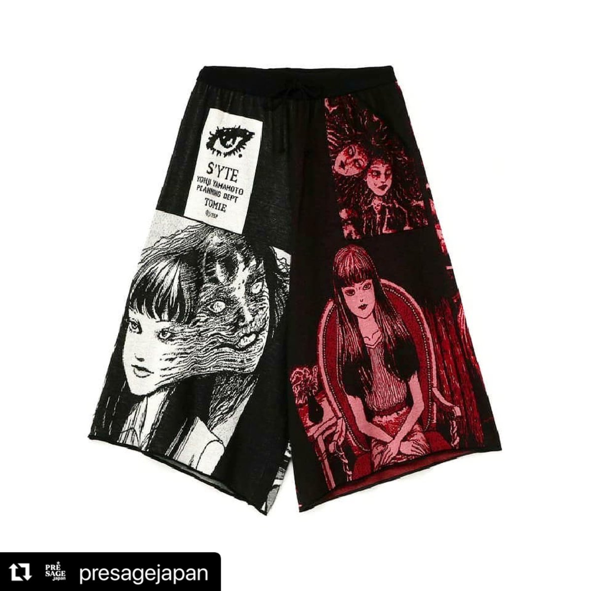syte_etys's tweet photo. #Repost @presagejapan with @make_repost
(S'YTE) "Tomie" Junji Ito Hameauze Jacquard Culottes Pants ($330)
https://t.co/yQZ8qzOVdc
#theshopyohjiyamamoto
#yohjiyamamoto
#yohjiyamamotopourhomme
#ys #groundy #limifeu #y3 #syte
#ヨウジヤマモト
#︎Junjiito #Tomie #富江 #伊藤潤二 https://t.co/BrIpYDpvgr