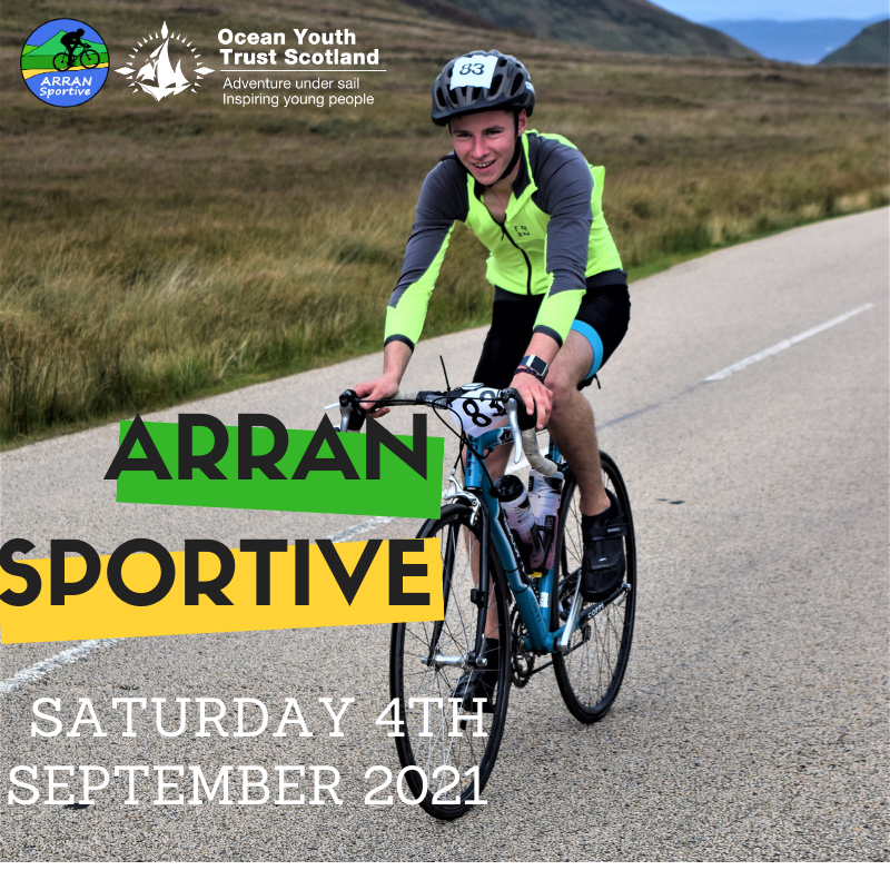 arransportive's tweet photo. Get on your bike in 2020 and take on a new challenge ⛰️ 🚴

Book your place now at https://t.co/JSyb1aKzRU and you will be supporting disadvantaged young people have the adventure of a lifetime with Ocean Youth Trust Scotland ⛵ https://t.co/01LiOaeneh