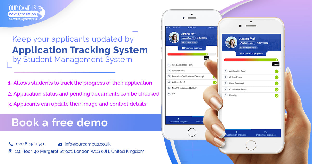 Application Tracking System - Our Campus
Visit website: ourcampus.co.uk/features

#applicationtrackingsystem #applicationprogress #cloudbasedsoftware #studentmanagementsystem #students #schoolmanagementsoftware #automation #ourcampus #london #uk