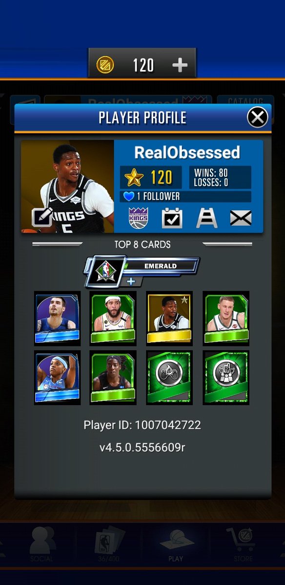 RealObsessed's tweet image. We have reached Emerald +!! 

#nbasupercard