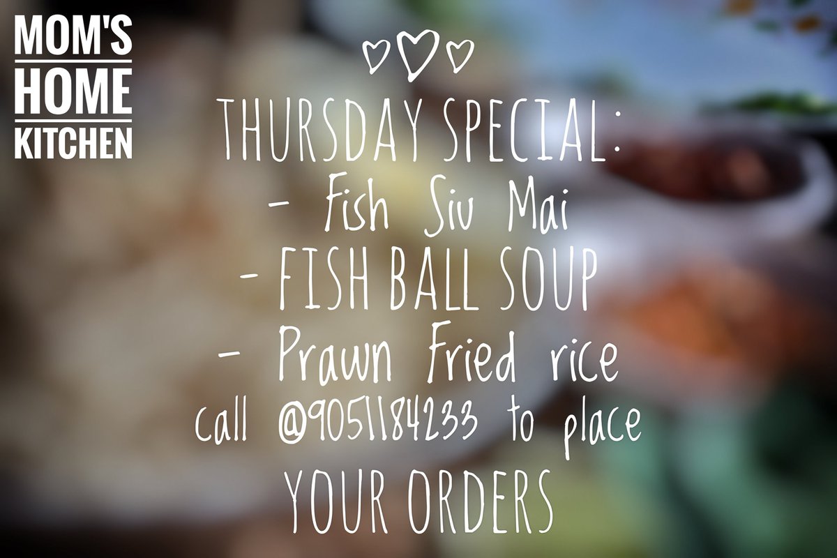 MomsHKitchen19's tweet photo. #ThursdaySpecial #FishSiuMai #Fishballsoup #PrawnFriedrice call @9051184233 to place your orders #MomsHomeKitchen19 https://t.co/9wdlG3TW0c