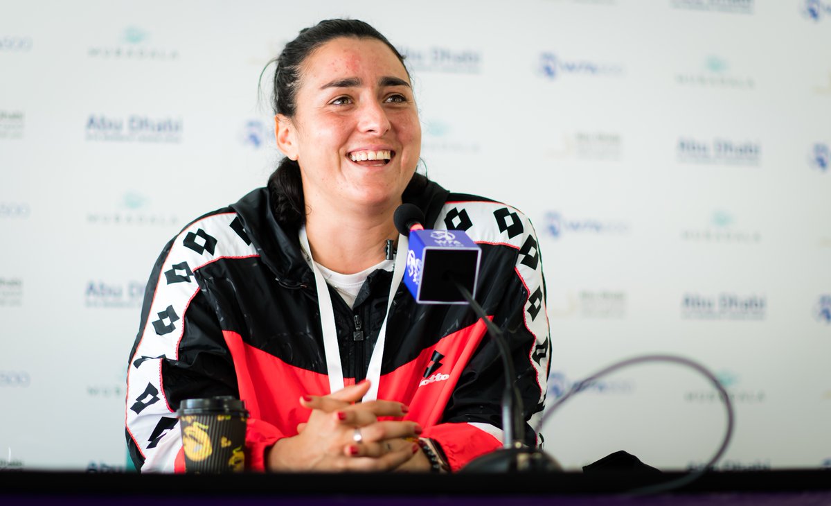 WTA's tweet photo. "I want to be in the Top 10. I know I have the level, I can be in this ranking." 💪

@Ons_Jabeur discussed her goals for the upcoming year --> https://t.co/PJplLWOPPB https://t.co/77k5bda11b