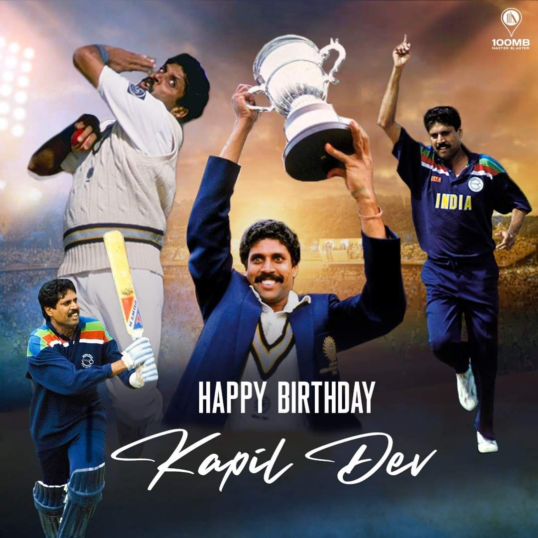 Happy Birthday to the legendary Kapil Dev 