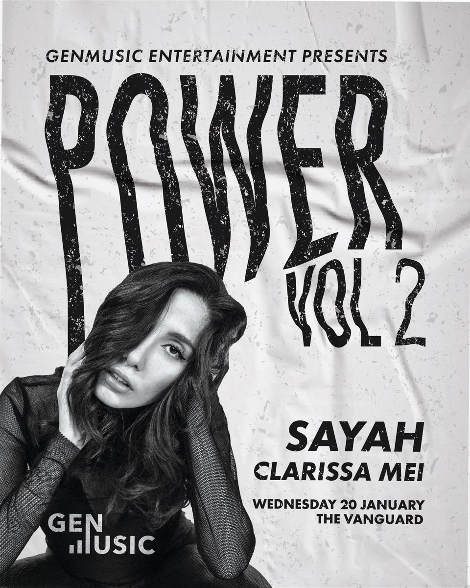 2 WEEKS TO GO! 💪 @sayahmusic &amp; <a href="/_clarissamei/">clarissa mei</a> taking over The Vanguard for POWER: Volume 2! bit.ly/power-volume2