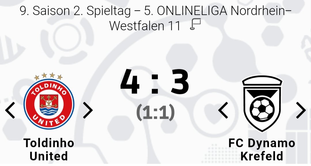 ToldinhoUnited's tweet photo. **Spektakel in Altschermbeck**
Insgesamt 27 Torchancen auf beiden Seiten führten zu 7 Toren mit dem besseren Ende für United. Diese dürfen sich nun zumindest einen Tag an der Tabellenspitze sonnen. #1JahrOnlineliga #unitedisback #momentaufnahme https://t.co/wdRGyzxAat