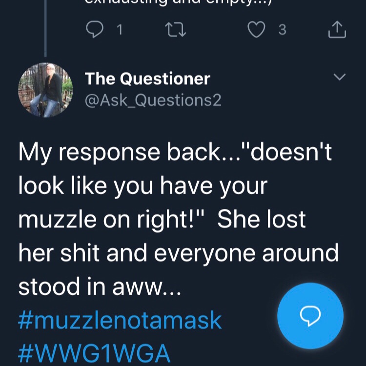 While we wait for MOAB 3, let us bow our heads in honor of this patriot and their snappy retort. Thank you for your service, The Questioner.