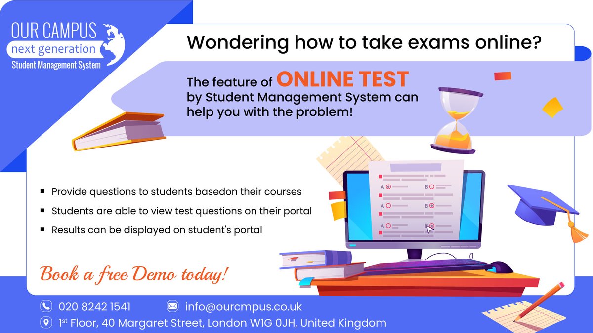 Online Test - Our Campus
Visit website: ourcampus.co.uk/features

#onlinetest #studentportal #student #teachers #studentmanagementsystem #admin #onlineexam #assessmentmanagementsystem #ourcampus #london #uk
