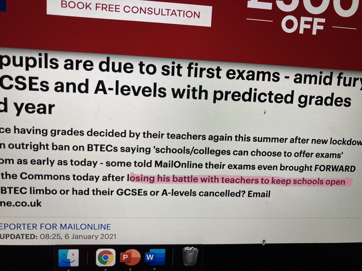 Now I’m not sure about you, but I only recall turning up every day and doing my damn job. Waiting for the <a href="/UKParliament/">UK Parliament</a> to make up their minds about schools. No battle here, battle suggests we had any control over the situation. #DailyFail