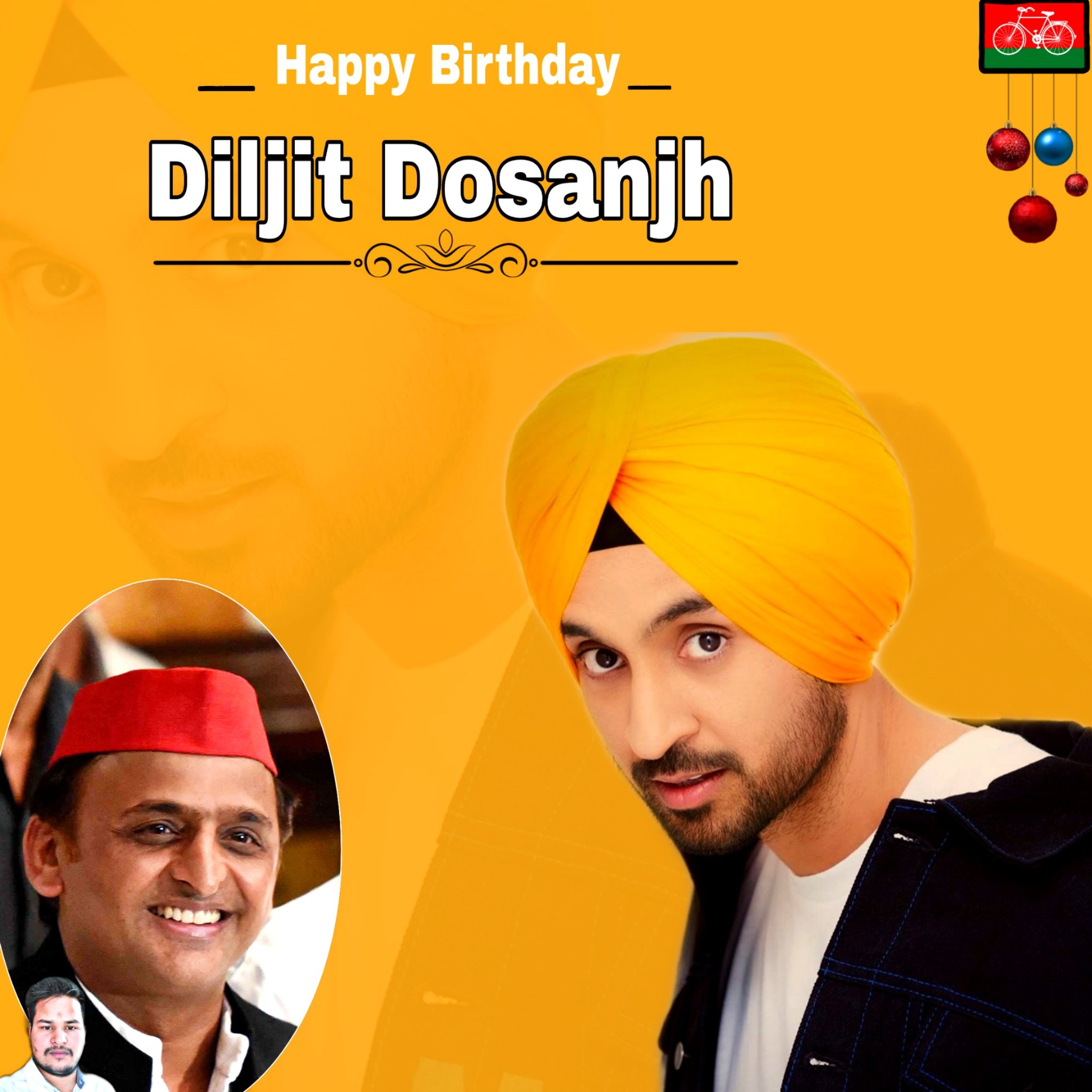 Happy Birthday \"\"\"Diljit Dosanjh\"\"\"    