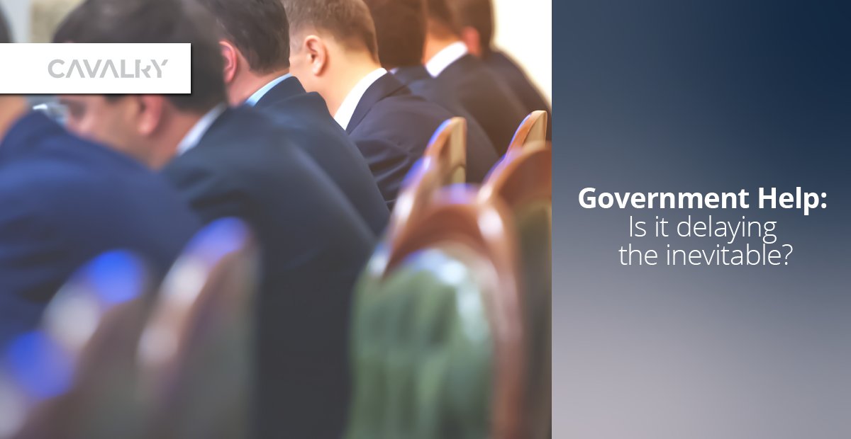 CavalryGlobal's tweet photo. ***NEW BLOG***

Government help for businesses during the #Covid19 crisis may have delayed the inevitable for thousands of firms – and could see a dramatic leap in company failures when the plug is pulled on support.

Read more here - https://t.co/DJEjvJZVXE

#businesssupport https://t.co/gp3qK1vn9e