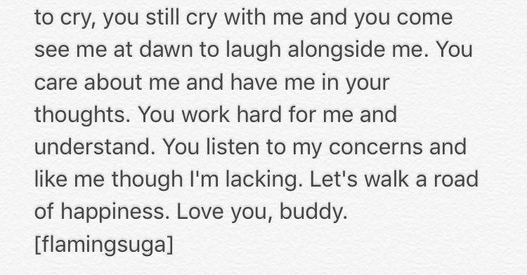 i will start with this and i guess nothing can top this so I'll go cry