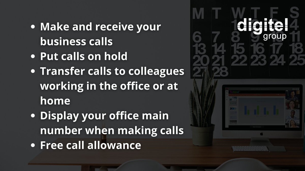 DigitelGroup's tweet photo. Running your business from home?💻📲
Stay safe and work from home with our remote solution for SMBs.
Make, receive and transfer your business calls on your smartphone/desk phone and much more with our remote solution for SMBs.

https://t.co/gUmYZDmdt1 https://t.co/cnExmrYfD9
