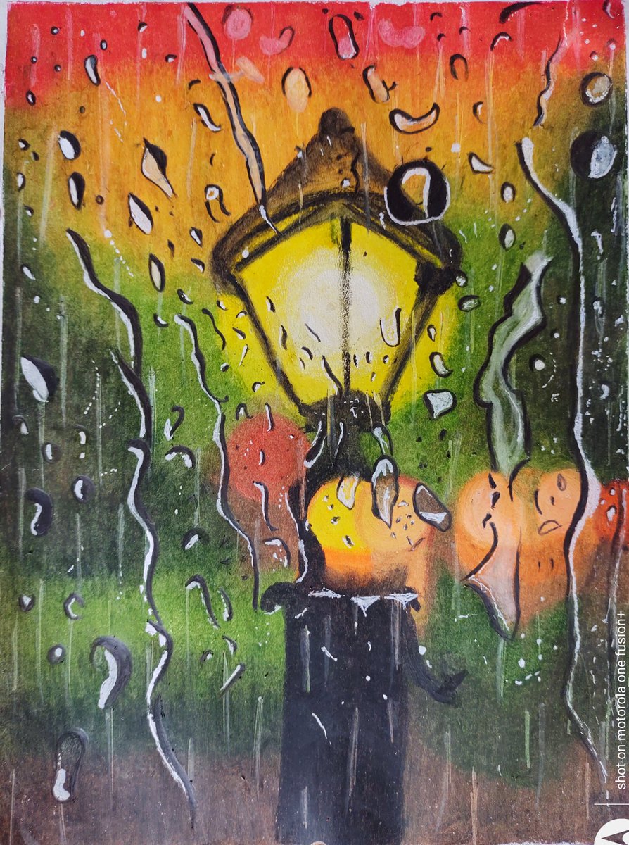 Sailee3010's tweet photo. First of #2021 
Also first try at #oilpastel 
#drawing #crayondrawing #oilpainting https://t.co/MJ0WBzXI4g