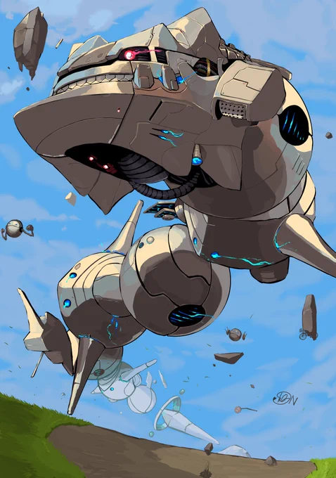 Skeb request:No.20
メカハガネール
Creator:ゆにまるさん
重そう? 