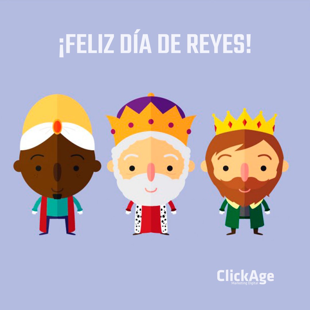 ClickAgeES's tweet image. ¿Habéis sido buenos? 🙊 
Todo el #equipoClickage os desea un muy ¡Feliz Día de Reyes! 👑 
✨ No perdáis nunca la #ilusión 🤩 y... ¡disfrutad el roscón! 😋 

#Clickage #diamágico #reyes2021 #diadereyes