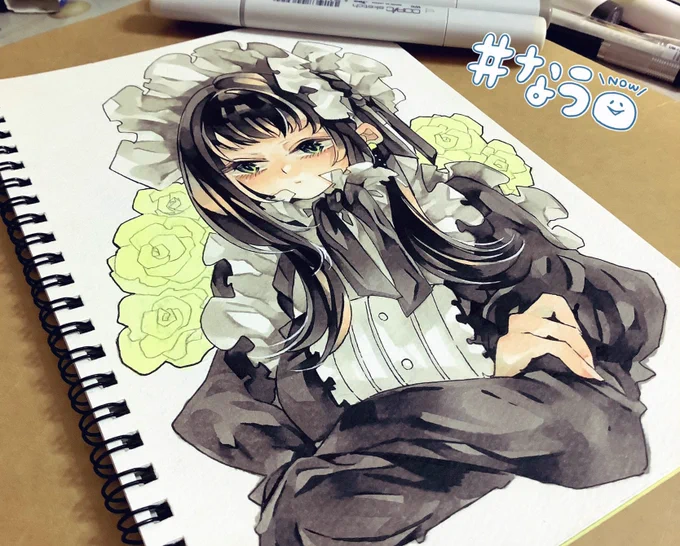 相互さんの素敵タグに参加したかった✍️
コピックの黒塗るの凄く好きです??#黒髪布教委員会 