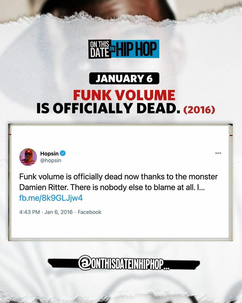 bleepthabastard's tweet image. #OnThisDateInHipHop, Funk Volume #HOPSIN the grave 😏. #HateItHadToBeThem.
---
--
-
--
---
--
-
#rap #rapper #90shiphop #90s #90srap #HipHop #HiphopHistory #ThrowbackLounge #2000s #2000sMusic #HipHopJunkie #HipHopMusic #History #OnThisDate #soundcloud… instagr.am/p/CJspd3HL8cp/