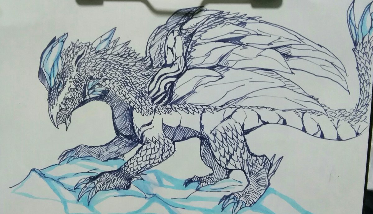 ミくを Mh自作モンスター 水と氷の混合属性を持つ古龍種 氷そのままも出せるが硬くない 強度が弱いため水 風 氷に変換している 氷やられ 特大 の効果はよしなまさんの フロンティア動画を観ればわかると思います