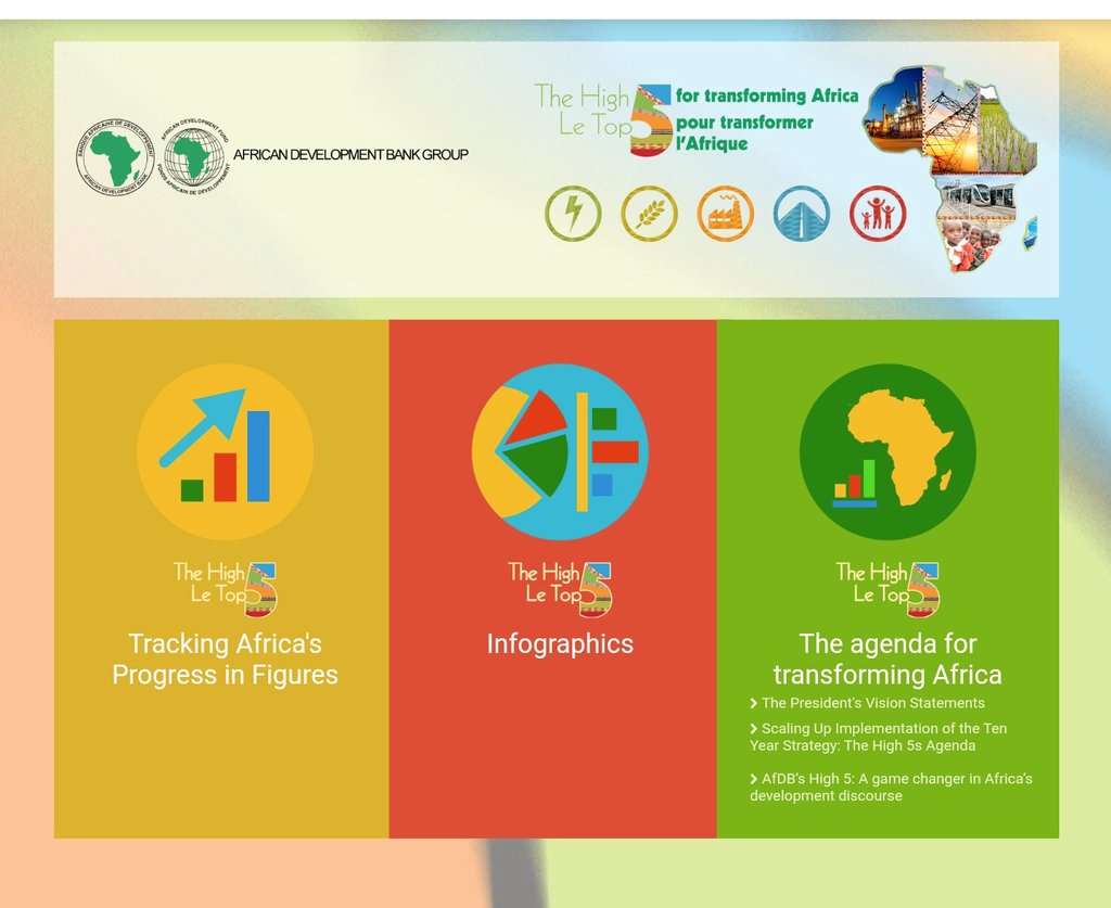 choi_afdb's tweet photo. The African Development Bank (#AfDB) has unveiled a landmark initiative called #TheHigh5 to accelerate #Africa's development over the next 10 years. It would lead to achievement of 90% of #SDGs & #Agenda2063 of the African Union.
https://t.co/T0uh4qj8y6
https://t.co/LJTxFHKgPX https://t.co/dUVIbpAKQG