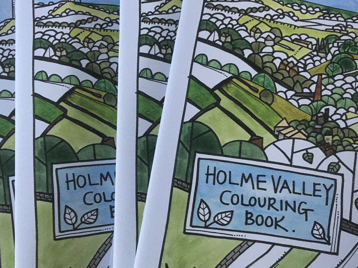 HelenRobinsonA1's tweet photo. Almost 200 #HolmeValleyColouringBooks sold! Just wow 🤩. And thank you. @EnterprisePrint working on print run 3 ready for #lockdown3 colouring needs......order today! https://t.co/7tC92pTevO https://t.co/W2D27ck1cP