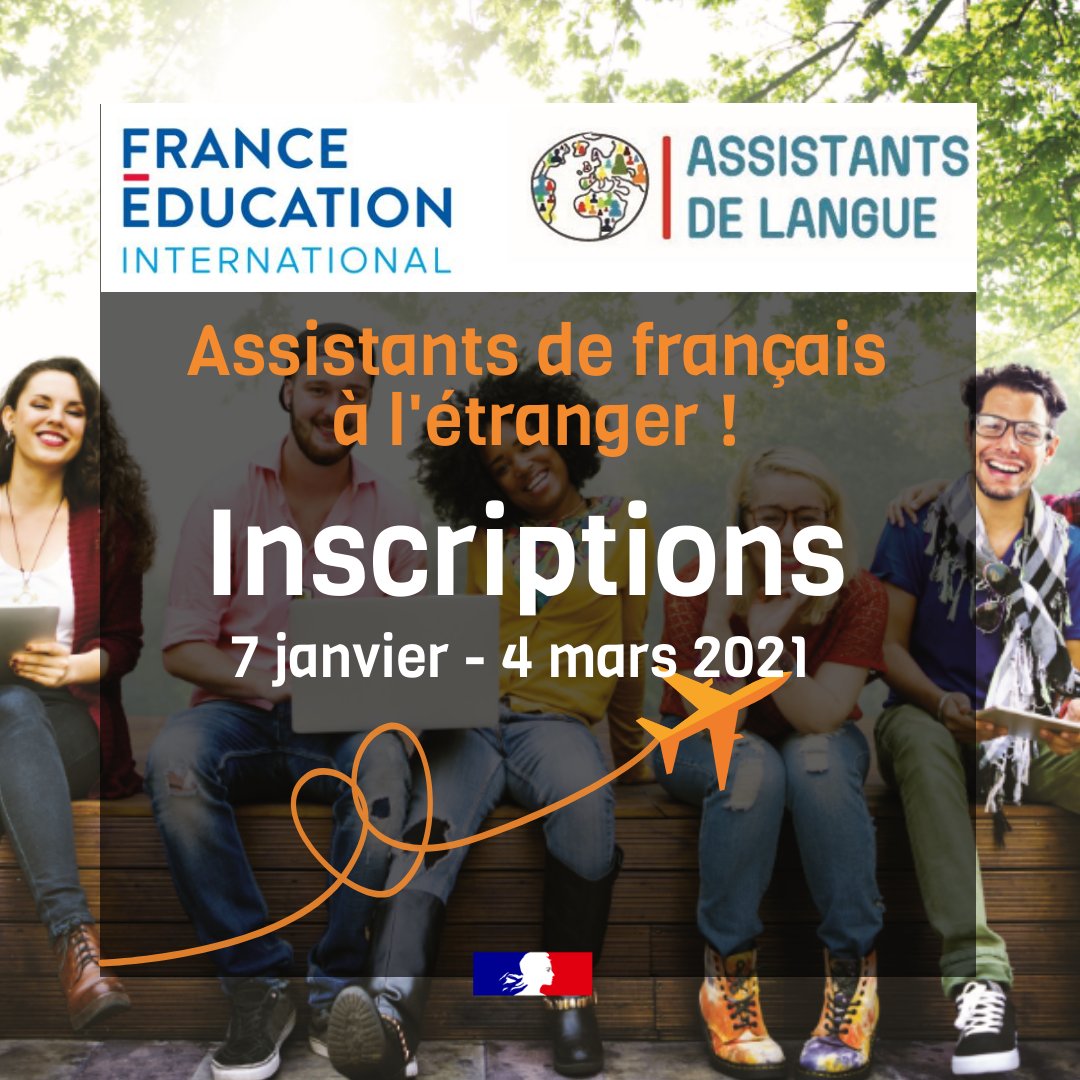 FEI_assistants's tweet photo. Le programme d'#assistantsdelangue française à l'étranger offre une possibilité de formation et un début de professionnalisation, apportant ainsi une plus-value à votre parcours universitaire. Plus d'informations 👉https://t.co/JkR61rZhfO👈 https://t.co/y7lxZ9yGOl