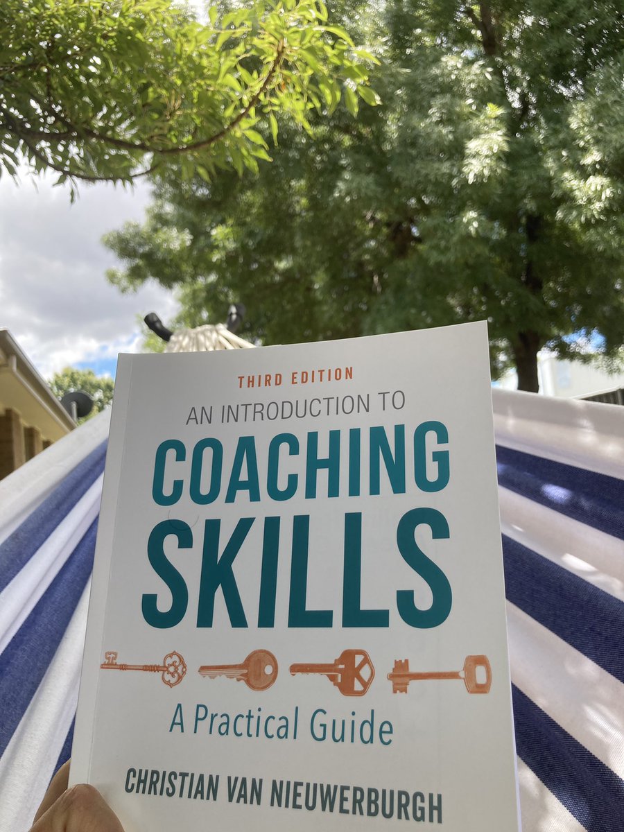 Loving summer holidays. Beautiful weather and a great book by <a href="/ChristianvN/">C J van Nieuwerburgh</a> #educoach #coaching #aussieED