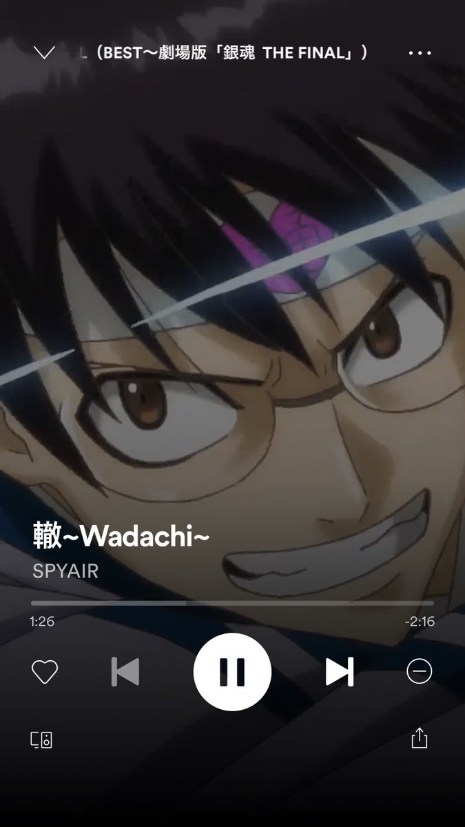 はるごろう 男装中 Spotifyで今銀魂の曲全部聞けるんだけど 轍だけ背景が映画のcmの動画になってる 銀魂って本当に愛されてる 銀魂ザファイナル