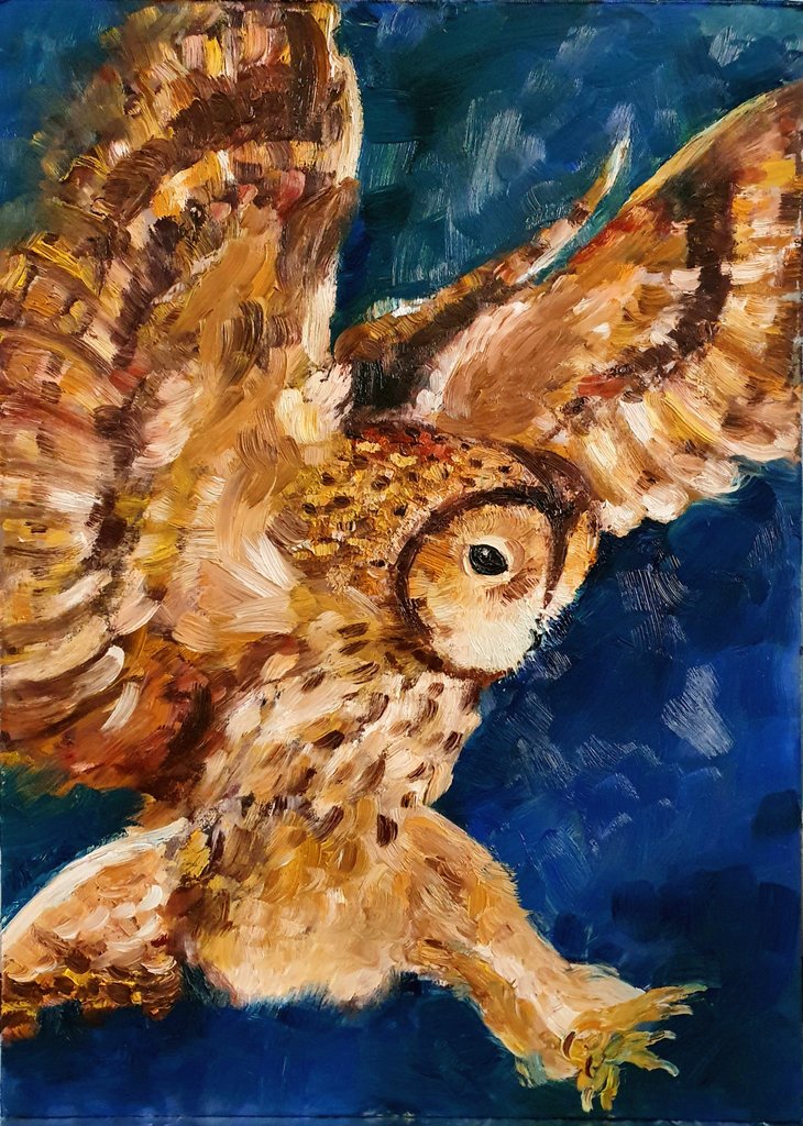 art_ptah's tweet image. All finished, despite the criticism from my profesor. What do you guys think?
#oilpaintings #art #ArtistOnTwitter #artist #SmallArtistClub #painting #impressionism #Owl #bird #canvas #canvasart #drawingoftheday #illustrationart #illustration #painter #folloforfollo  #like4like
