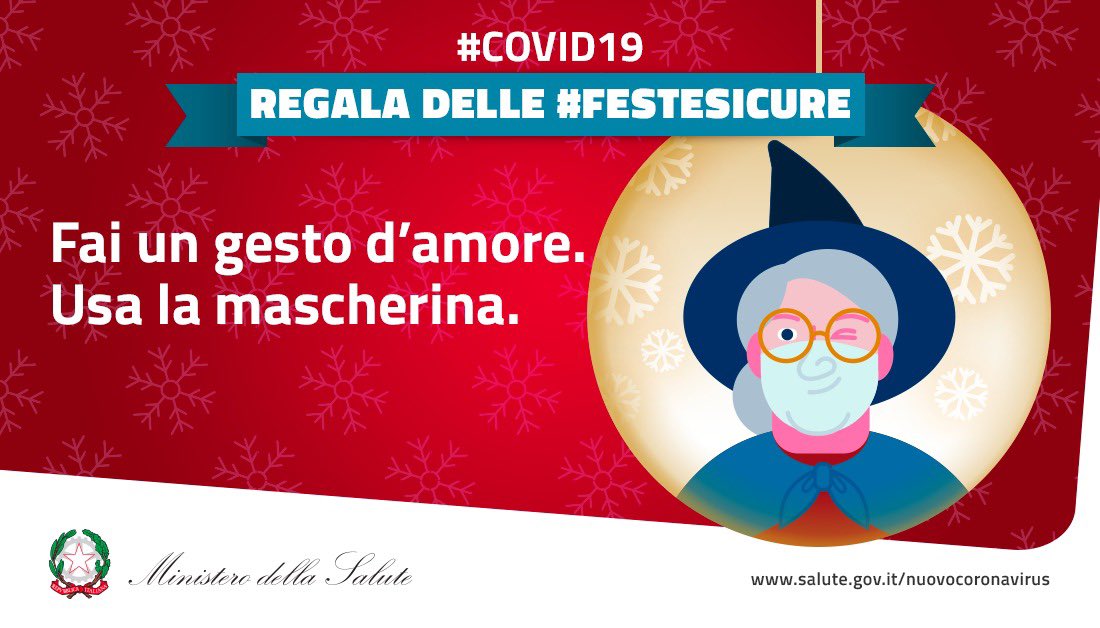😷 La mascherina aiuta a proteggerci da #COVID19.
Usala sempre e nel modo corretto.