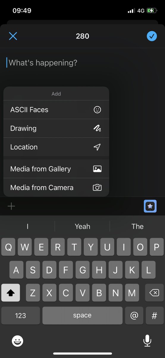 The supercharged tweet composer allows you to add media, GIFs, custom drawings, ASCII emoticons, and more!