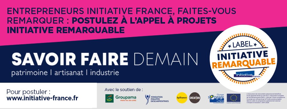 📣 Avis aux entrepreneuses et #entrepreneurs soutenu.e.s par une association du réseau Initiative ! Un savoir-faire est au cœur de votre projet d'#entreprise ?

👉 Candidatez à l'appel à projets #InitiativeRemarquable "Savoir faire demain" : initiative-france.fr/je-mengage/can…