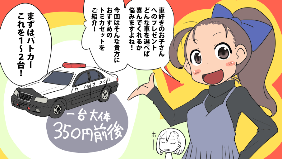 車好きなお子様への
安上がりなおススメプレゼントです! 