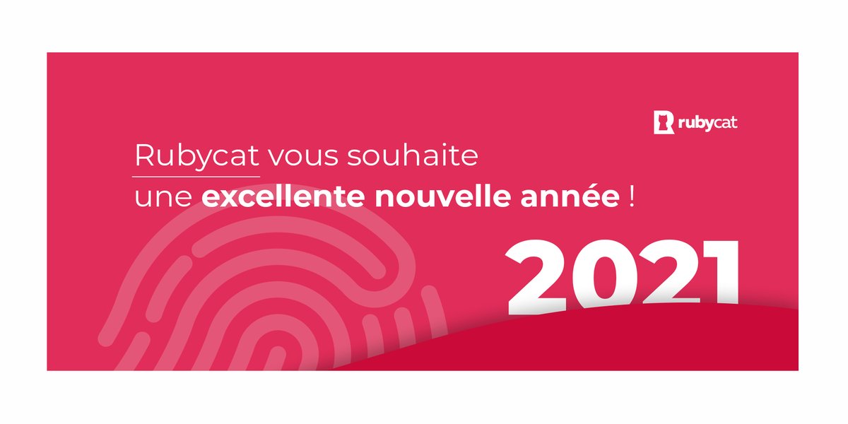 Toute l'équipe de Rubycat vous souhaite ses meilleurs vœux pour cette nouvelle année qui commence.
Une excellente année 2021 à tout le monde 😊