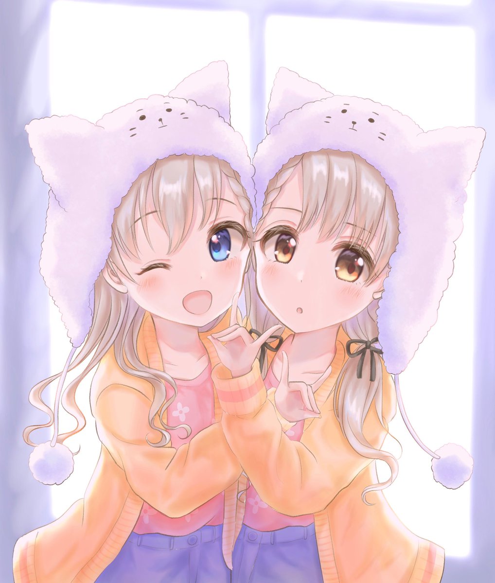 デレステ はーちゃんとお揃いです やっと映り込みなぎーとはーちゃん描けた 久川凪 とめ のイラスト