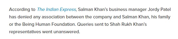 But as per the news, in 2019 his manager denied when he was asked for one of his company.In that news there is mention of only one company.But as you can see in my previous thread, there are so many companies!