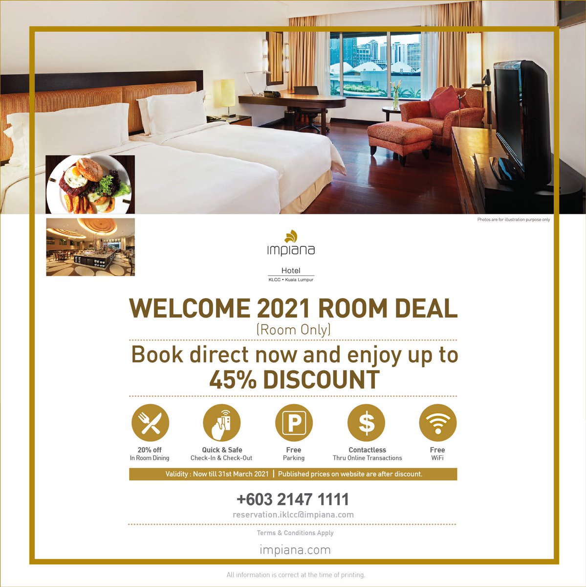Uzivatel Impiana Klcc Hotel Na Twitteru We Welcome 21 With The Best Offering Yet Enjoy Up To 45 Discounts On Our Deluxe Room When You Book Direct Visit T Co 4pkadk4vwu Or Call Us