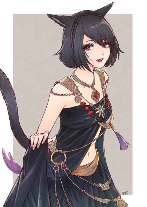 #FF14 #FF14イラスト #ミコッテ 