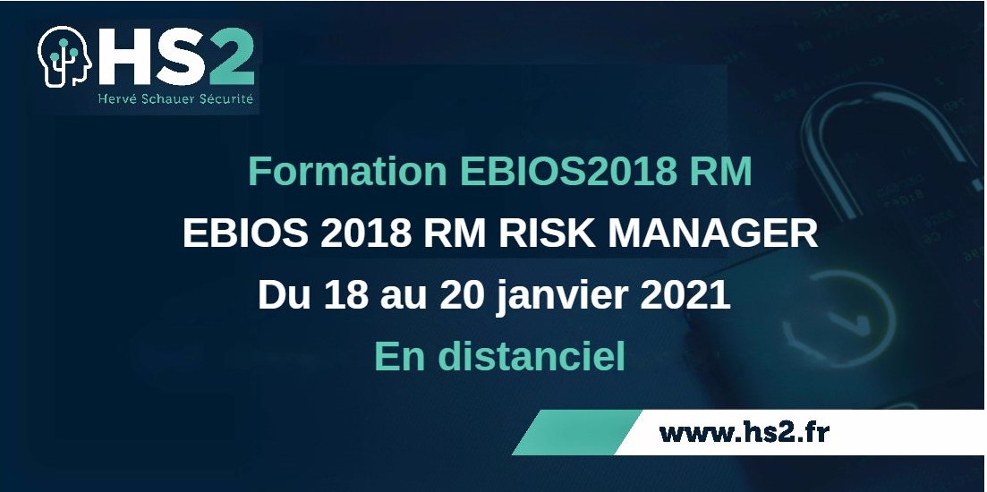 HS2 (Hervé Schauer Sécurité) (@hs2formation) on Twitter photo 📆 18-20 janvier 2021 en distanciel | Prochaine <a href="/HS2formation/">HS2 (Hervé Schauer Sécurité)</a> EBIOS2018 RM Risk Manager labellisée SecNumEdu-FC par <a href="/ANSSI_FR/">ANSSI</a>
👉 lnkd.in/dW5wQs9
Contact (Tarifs- modalités) :
📞 09 74 77 43 90 / 📩 Formation@hs2.fr
#cybersécurité #EBIOS2018 #Risk 📆 18-20 janvier 2021 en distanciel | Prochaine <a href="/HS2formation/">HS2 (Hervé Schauer Sécurité)</a> EBIOS2018 RM Risk Manager labellisée SecNumEdu-FC par <a href="/ANSSI_FR/">ANSSI</a>
👉 lnkd.in/dW5wQs9
Contact (Tarifs- modalités) :
📞 09 74 77 43 90 / 📩 Formation@hs2.fr
#cybersécurité #EBIOS2018 #Risk