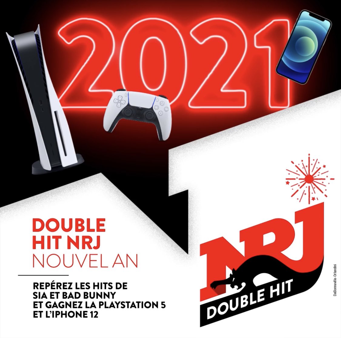 NRJvdr's tweet photo. Tout ça pour perdre à FIFA ou faire des top 136 sur Warzone...😂
Sinon la PS5 on vous l’offre avec l’iPhone 12 avec le double hit NRJ 😬 🔥 https://t.co/wXvV3d4aoq
