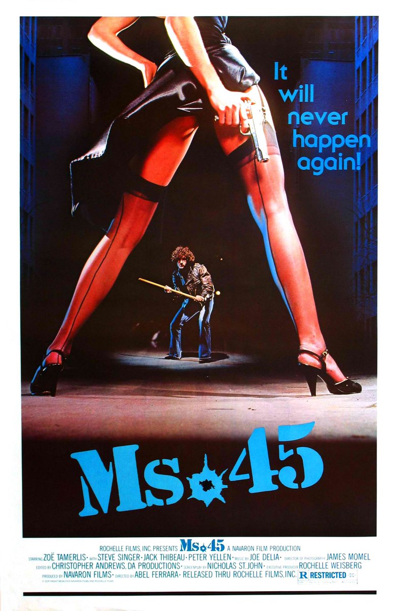 6. MS. 45 (1981)This film comes with some pretty heavy trigger warnings.One of the definitive films of the rape revenge genre, it is intense, bloody, and cathartic.Beautifully shot and beautifully acted. It’s well worth a watch. #Horror365