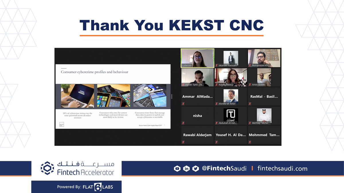 Flat6Labs's tweet photo. From sessions on the basics of Communications for startups to a master class on responding to a cyber breach. @KekstCNC, a leading communications firm, was instrumental in how we prepared our #FintechAccelerator cohort to become expert communicators. #ThankYou @FintechSaudi https://t.co/6FBaHKcvM7
