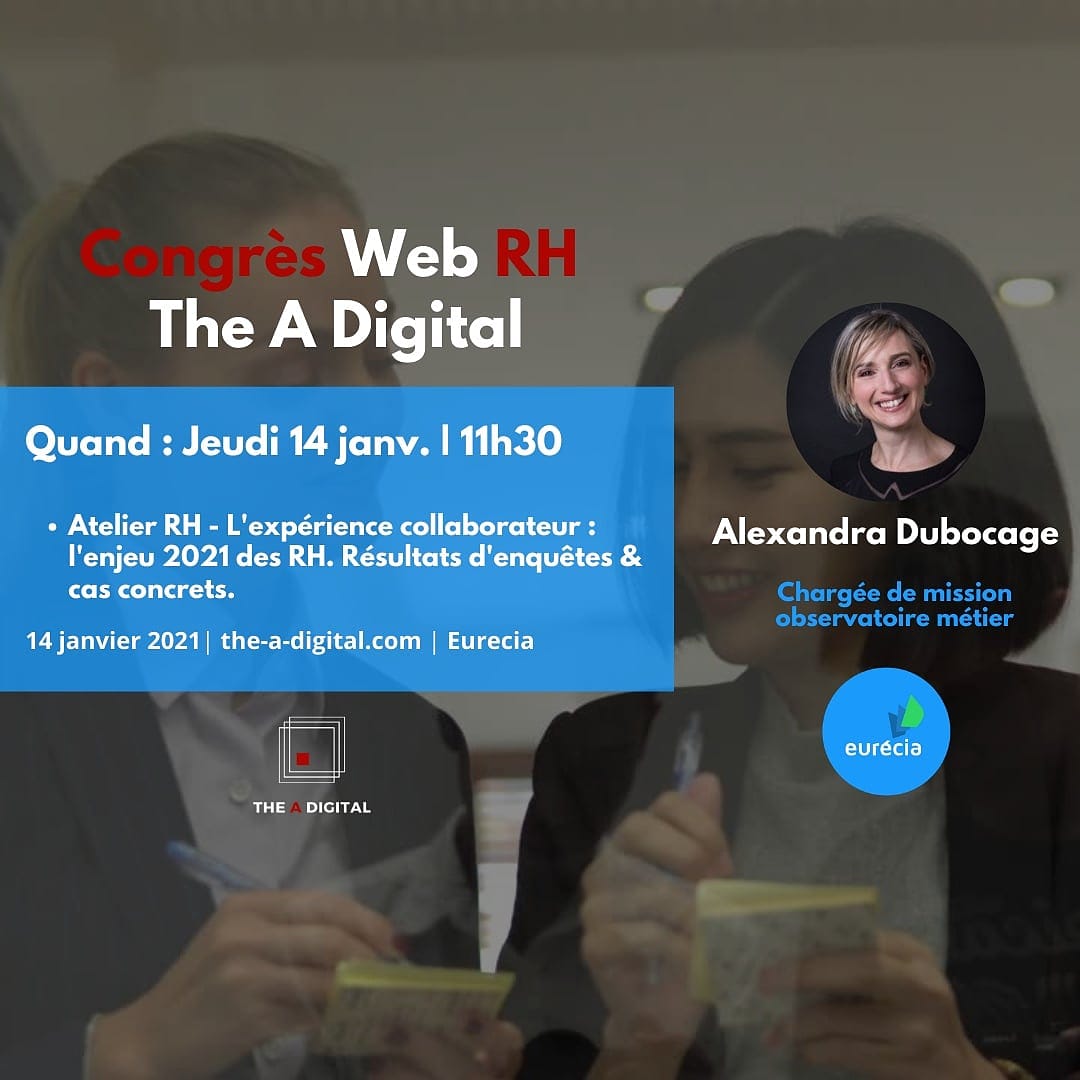 TheADigital1's tweet photo. Le Congrès Digital #RH revient le 14 janvier 2021 📆 Digital Ressources Humaines | Prospectives RH &amp; Managériales en 2021. 

Toutes les infos sont disponibles ici : https://t.co/BNEA5zVn7I 

#Videoalademande #conference #webinar #recrutement #web #atelier #AfterWorkRH https://t.co/ZV1ApOGpqs