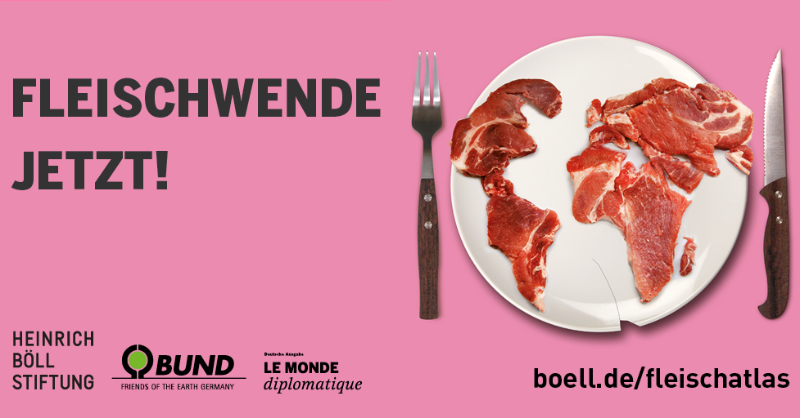 BoellStiftung's tweet photo. Fleischwende jetzt! Warum und wie das geht steht im neuen Fleischatlas. Jetzt den Fleischatlas 2021 online lesen, downloaden oder bestellen.