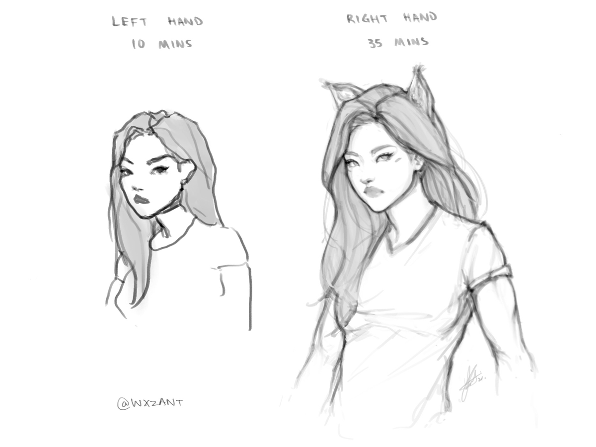 Werewolf Olivia Hye #LOONA #loonafanart . Left hand art is fun but not fun 