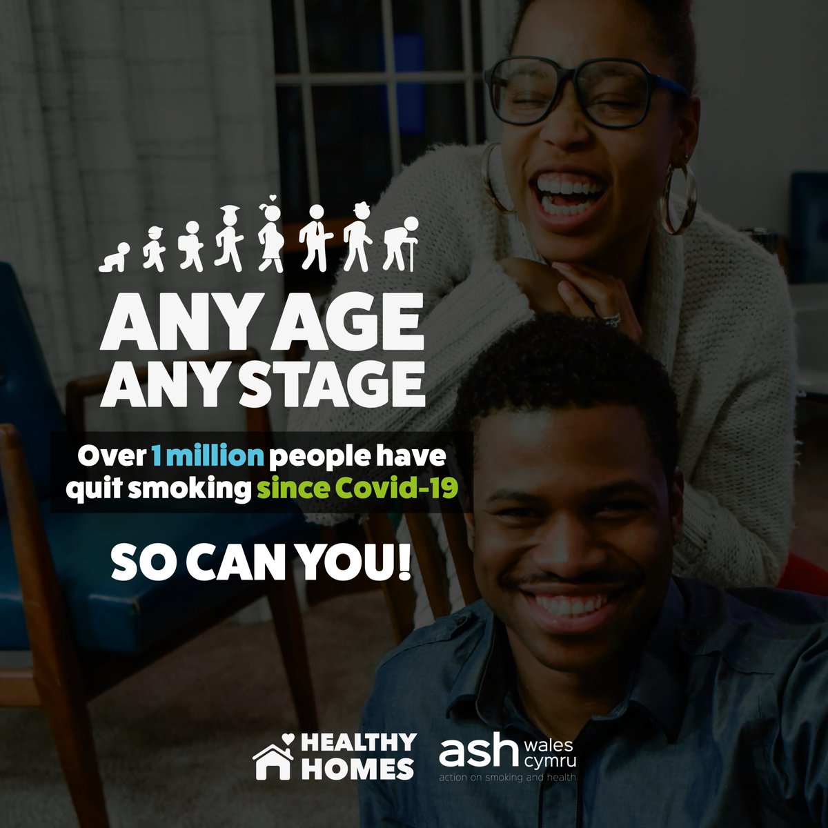 ASHWalesCymru's tweet image. Over 1 million smokers across the UK have quit since Covid-19. Whatever age or stage you are in life quitting smoking is always a good idea #QuitforCovid #AnyAgeAnyStage