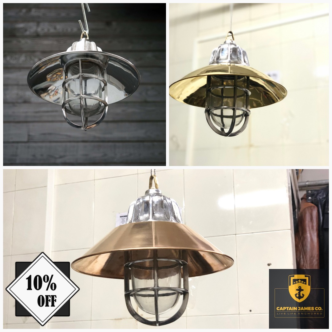 Captain46726519's tweet photo. Nautical marine solid Hanging Aluminium passageway Bulkhead pendant Ship light
Aluminum Shade-https://t.co/jaWgZQ9k0z
Brass Shade-https://t.co/pBbYoT56I6
Copper Shade-https://t.co/1QguuOonzS
#ClassicLight #BulkheadLight #IndustrialLight #passagewaylight #antiquelight #light https://t.co/flnsVytzn7